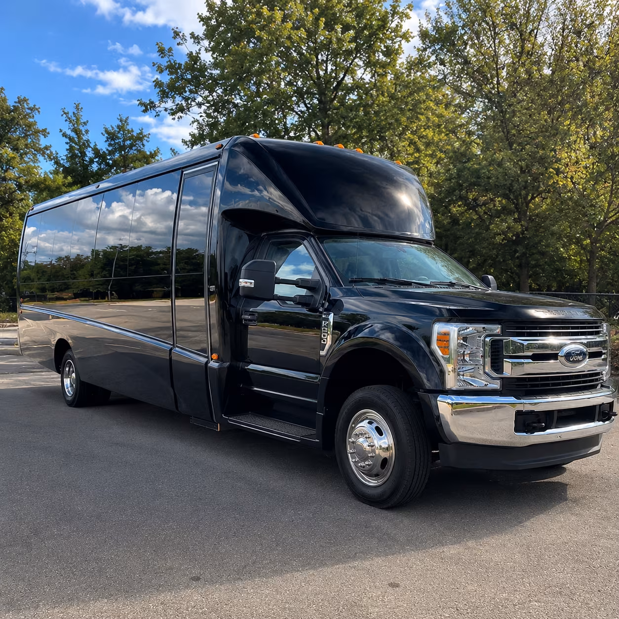 Wichita Corporate Transportation party bus exterior