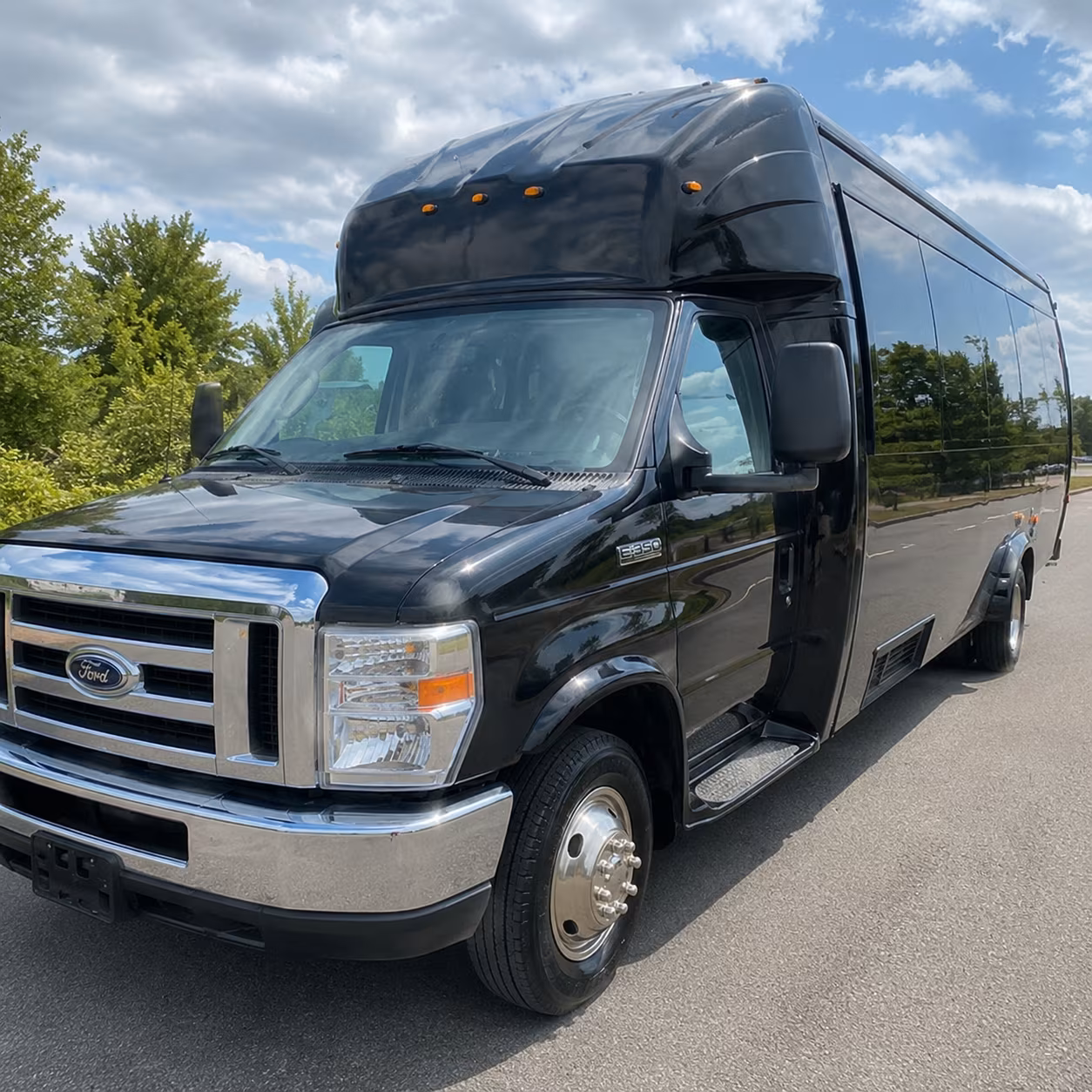 Wichita Private Event Transportation party bus exterior