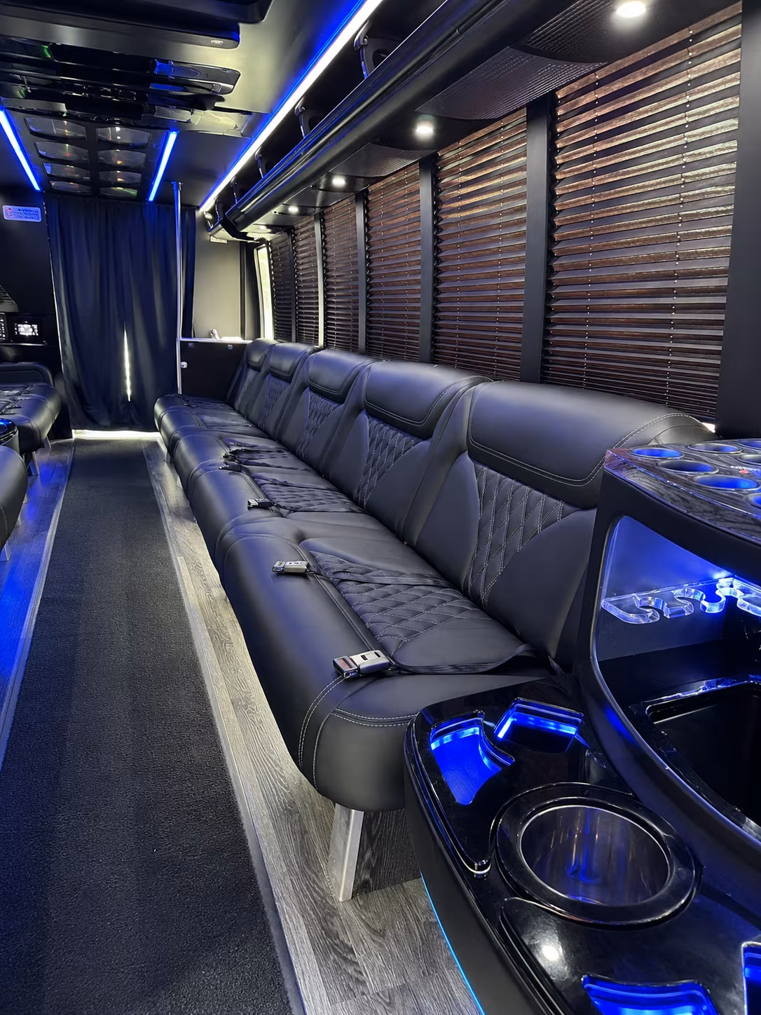 Wichita Private Event Transportation party bus exterior