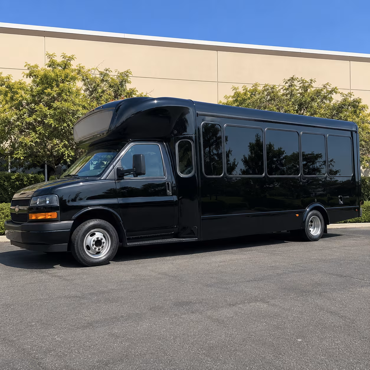 Wichita Private Event Transportation party bus exterior