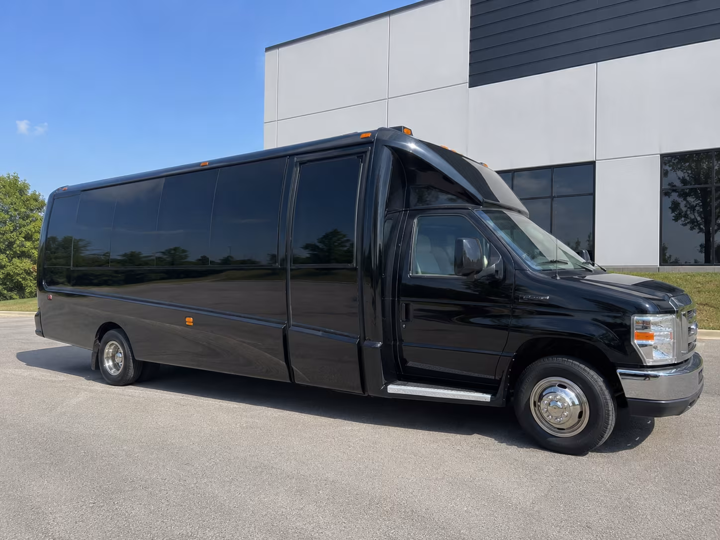 Wichita Sporting Event Transportation party bus exterior