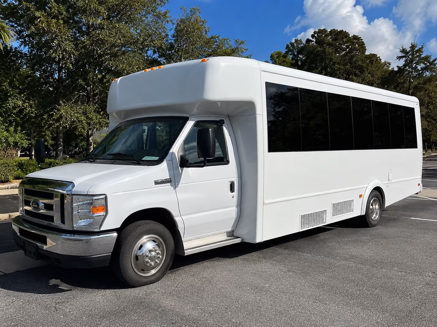 Wichita Wedding Transportation party bus exterior