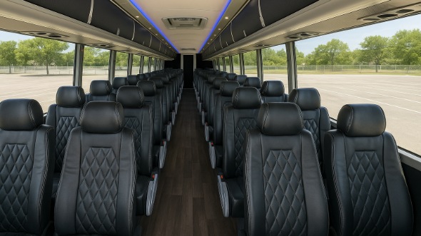 50 Passenger Charter Bus Interior