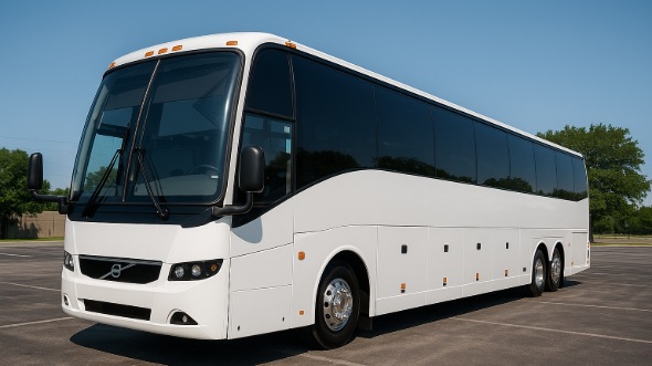 Exterior of Wichita Party Bus Company's 55 Passenger Charter Bus in Wichita